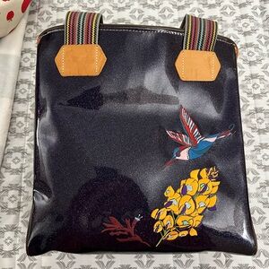 Consuela tote with hummingbird